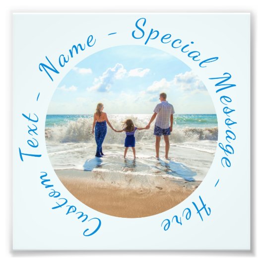 Upload Je Familie Foto Afdruk Geschenk Aangepaste (Voorkant)