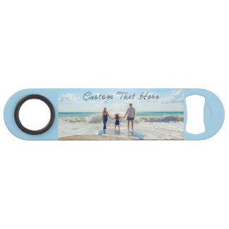 Upload je foto Bar Key Cadeau Voeg aangepaste teks Speed Flessenopener