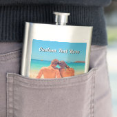 Upload Je Foto Flask Geschenk Voeg Tekst Naam Toe Flacon (Voorbeeld)