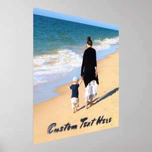 Upload je foto Folie Prints Poster Aangepaste teks