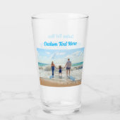 Upload je foto glas cadeau gepersonaliseerde tekst (Achterkant)