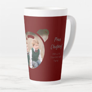 Upload je foto in een kerstabel latte mok
