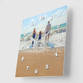 Upload je foto klok personaliseer cadeau (Hoek)