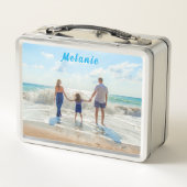 Upload je foto metalen lunchbox met aangepaste naa (Achterkant)