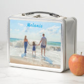 Upload je foto metalen lunchbox met aangepaste naa (In situ)