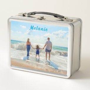 Upload je foto metalen lunchbox met aangepaste naa