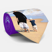 Upload je foto nekband cadeau voeg aangepaste teks stropdas (Opgerold)