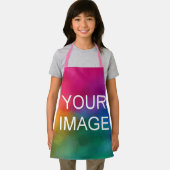 Upload je foto of Logo Sjabloon roze Kinder meisje Schort (Insitu)