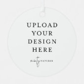 Upload je foto op maat metalen ornament (Voorkant)
