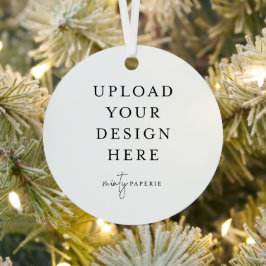 Upload je foto op maat metalen ornament