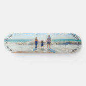 Upload Je Foto Skateboard Cadeau met Aangepaste Te (Horizontaal)