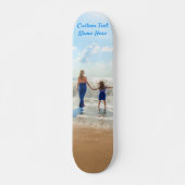 Upload je foto Skateboard Cadeau Voeg tekst toe (Voorkant)