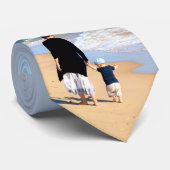 Upload je foto stropdas voeg tekst toe kies kleure (Opgerold)