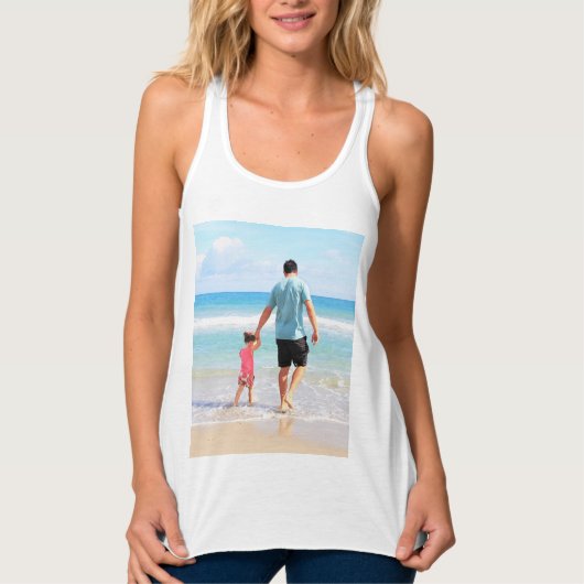 Upload Je Foto Tank Top Geschenk Gepersonaliseerd (Voorkant)