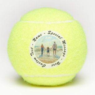 Upload je foto Tennisballen Geschenk Aangepaste te