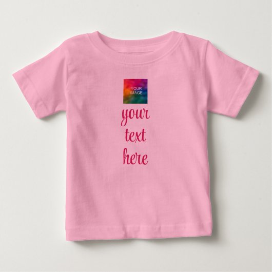 Upload Je Foto Voeg Tekst Toe Trendy Sjabloon Roze (Voorkant)