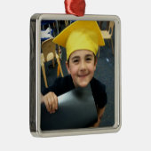 Upload je foto voor persoonlijke metalen ornament (Rechts)