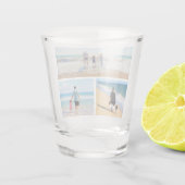 Upload je fotocollage shotglas cadeau shot glas (Achterkant)