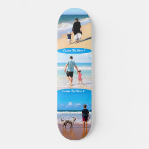 Upload Je Fotocollage Skateboard Voeg Tekst Naam T