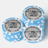Upload je fotopokerfiches Geschenk Voeg aangepaste Poker Chips (Opstapeling)