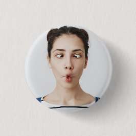 Upload je grappige gezichtsfoto selfie ronde button 3,2 cm