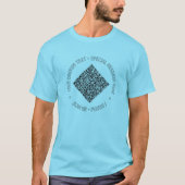 Upload je grappige QR-code T-shirt cadeau voeg tek (Voorkant)