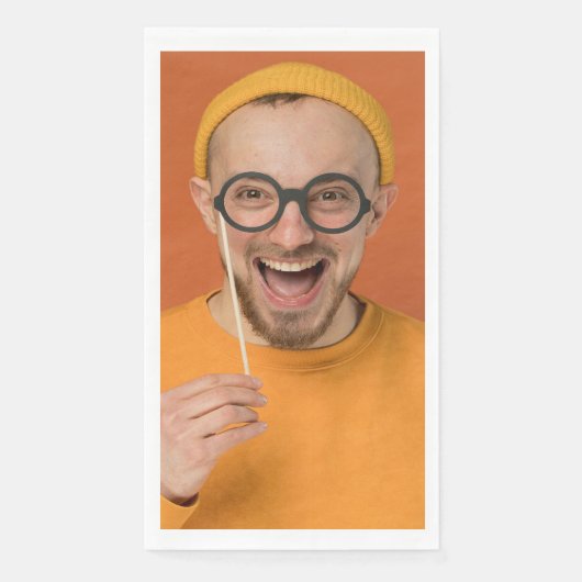 Upload je grappige selfie-foto servet (Voorkant)
