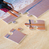 Upload je huisdier foto puzzel cadeau aangepaste t (Zijkant)