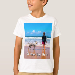 Upload je huisdier foto T-shirt cadeau voeg aangep