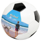 Upload je huisdier foto Voetbal Voeg aangepaste na (Drie kwart)