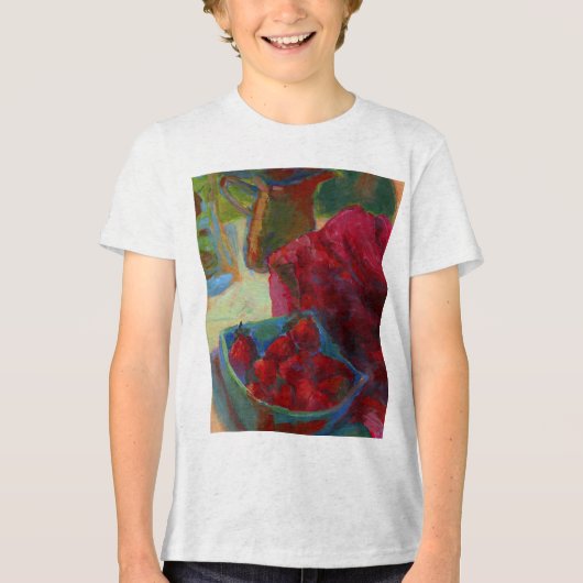 Upload je kunstwerk | Maak een aangepaste schilder Tri-Blend Shirt (Voorkant)