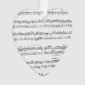 Upload je liedje Personal Heart Christmas Ornament (voorkant)