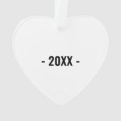 Upload je liedje Personal Heart Christmas Ornament (achterkant)
