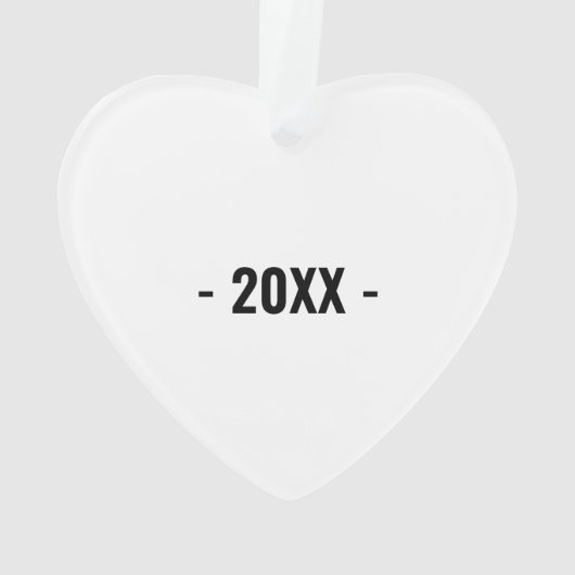 Upload je liedje Personal Heart Christmas Ornament (achterkant)