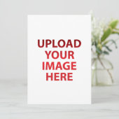 Upload je liefdes Afbeelding Foto Logo Kaart (Staand voorkant)