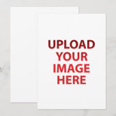Upload je liefdes Afbeelding Foto Logo Kaart (Voorkant / Achterkant)