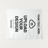 Upload je ontwerp en tekst wandkleed (Voorkant (horizontaal))