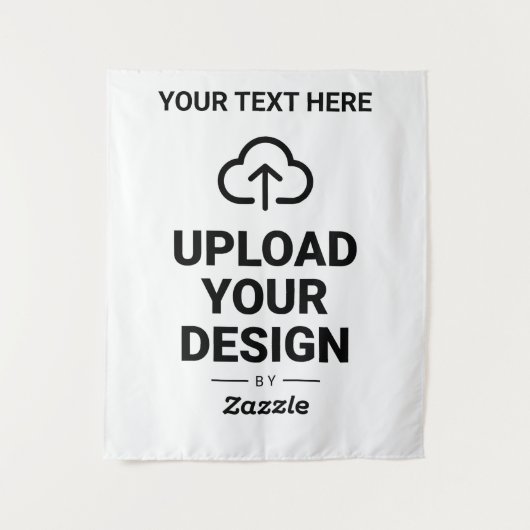 Upload je ontwerp en tekst wandkleed (Voorkant)