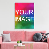 Upload je Photo Afbeelding Afbeelding of Logo Stre Canvas Afdruk (Insitu (Woonkamer))