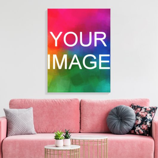 Upload je Photo Afbeelding Afbeelding of Logo Stre Canvas Afdruk (Insitu (Woonkamer))