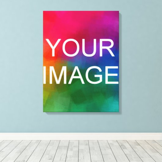 Upload je Photo Afbeelding Afbeelding of Logo Stre Canvas Afdruk (Insitu (Houten vloer))