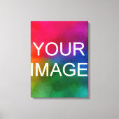 Upload je Photo Afbeelding Afbeelding of Logo Stre Canvas Afdruk (Voorkant)