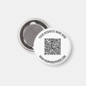 Upload je QR-code en aangepaste tekst magneet cade (Voorkant / Achterkant)