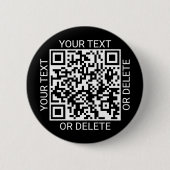 Upload je QR-code moderne website of betaalapp Ronde Button 5,7 Cm (Voorkant)
