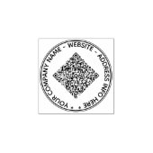 Upload je QR-code rubberen stempel Voeg aangepaste (Afrduk)