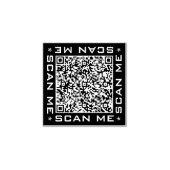 Upload je QR-code scaninfo rubberen stempel (Afrduk)