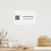 Upload je QR-code - Tekst Promotieposter Poster (Keuken)