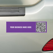 Upload je QR-code tekst Zakelijke bumpersticker (Op auto)