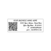 Upload je QR-code, voeg info adres stempel voorbee (Design)