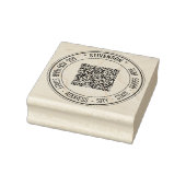 Upload je QR-code Voeg naam Retouradres Stempel to (Stempel)